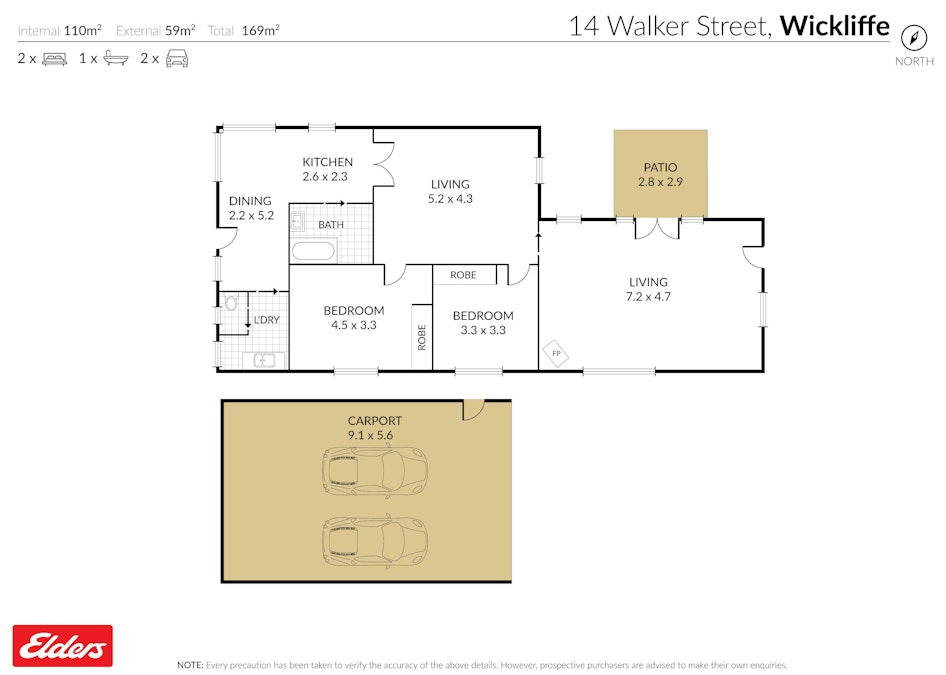 14 Walker Street, Wickliffe, VIC, 3379 - Floorplan 1