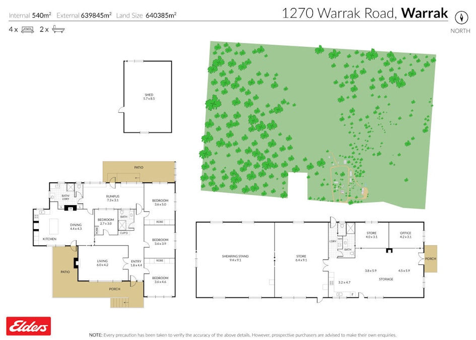 1270 Warrak Road, Warrak, VIC, 3377 - Floorplan 1