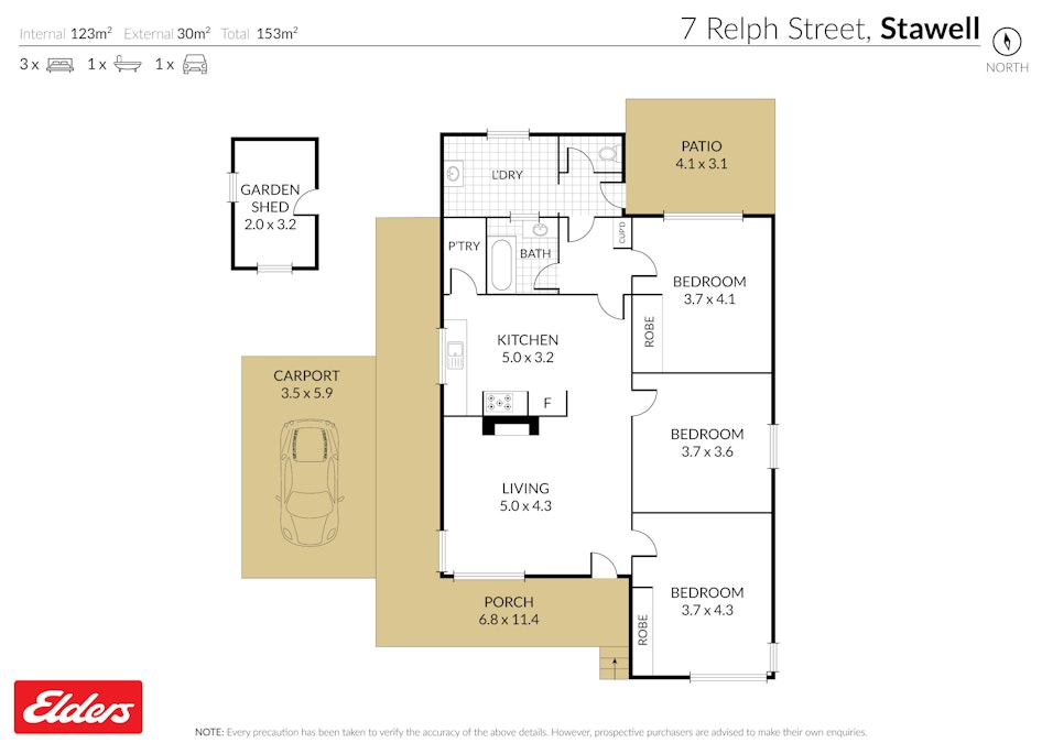 7 Relph Street, Stawell, VIC, 3380 - Floorplan 1