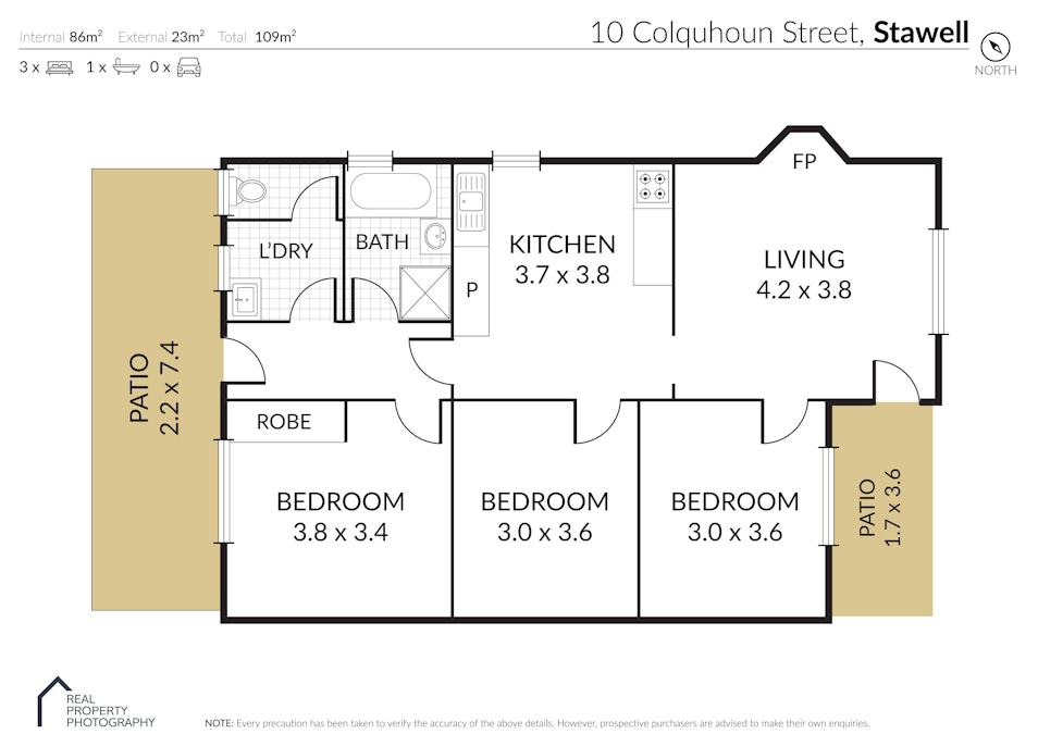 10 Colquhoun Street, Stawell, VIC, 3380 - Floorplan 1