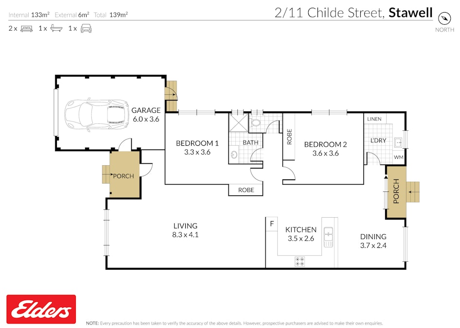 2/11 Childe Street, Stawell, VIC, 3380 - Floorplan 1