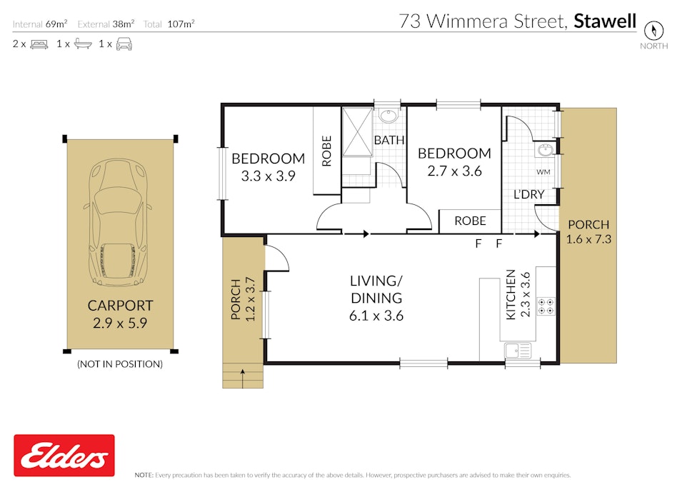 73 Wimmera Street, Stawell, VIC, 3380 - Floorplan 1