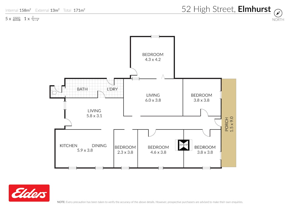 52 High Street, Elmhurst, VIC, 3469 - Floorplan 1