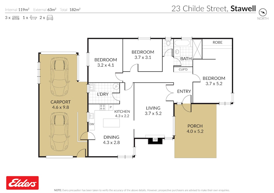23 Childe Street, Stawell, VIC, 3380 - Floorplan 1