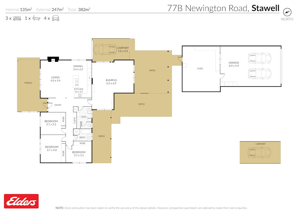 77B  Newington Road, Stawell, VIC, 3380 - Floorplan 1