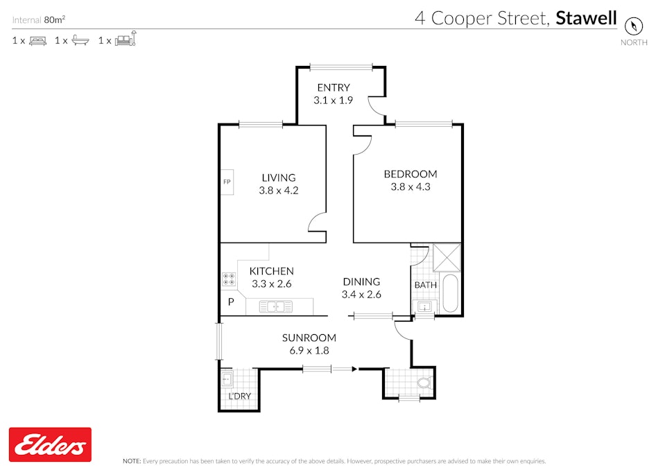 4 Cooper Street, Stawell, VIC, 3380 - Floorplan 1