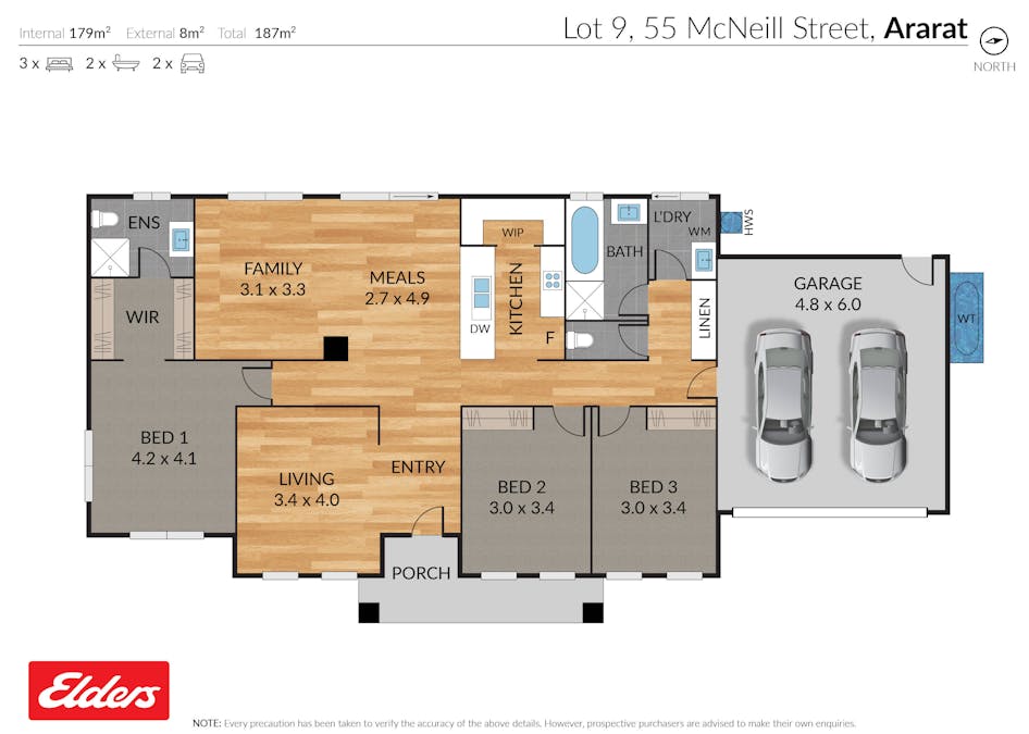 55  McNeill Street, Ararat, VIC, 3377 - Floorplan 1
