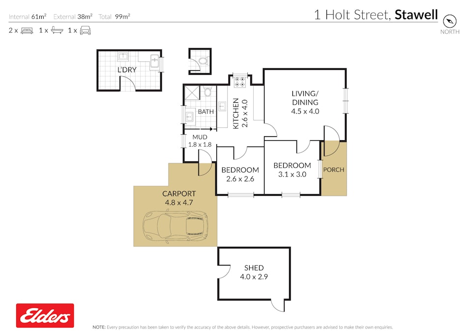 1 Holt Street, Stawell, VIC, 3380 - Floorplan 1
