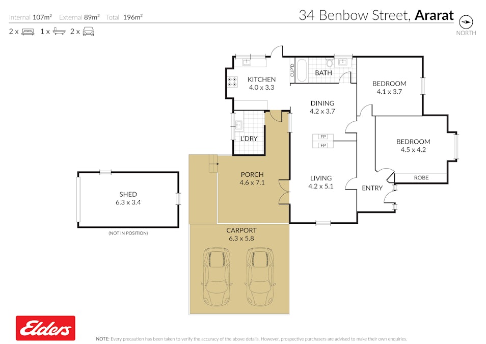 34 Benbow Street, Ararat, VIC, 3377 - Floorplan 1