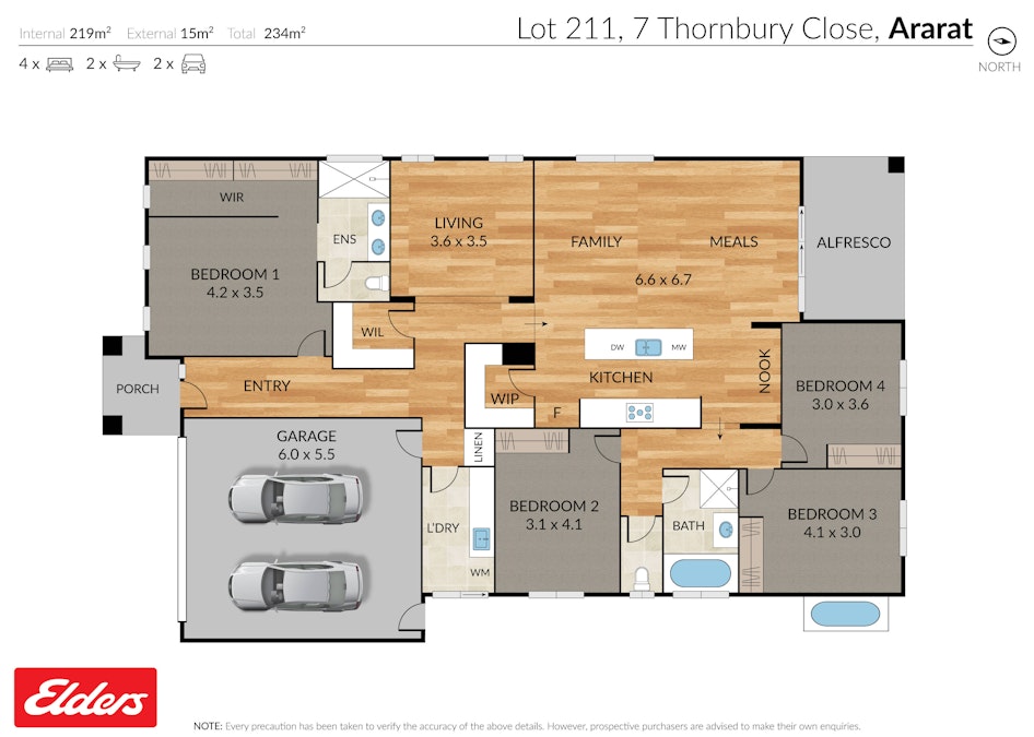 7 Thornbury Close, Ararat, VIC, 3377 - Floorplan 1