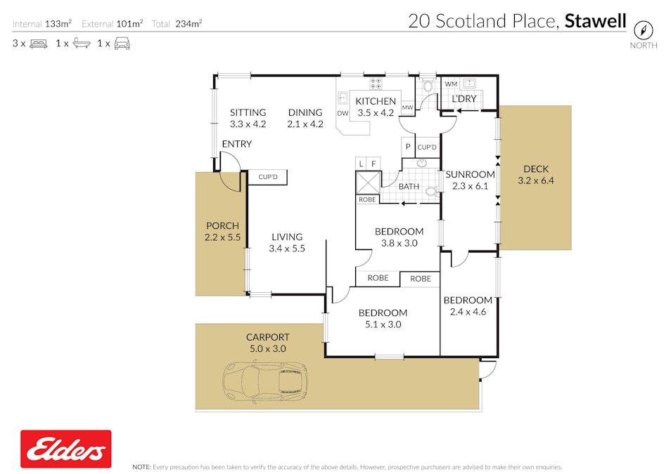 20 Scotland Place, Stawell, VIC, 3380 - Floorplan 1