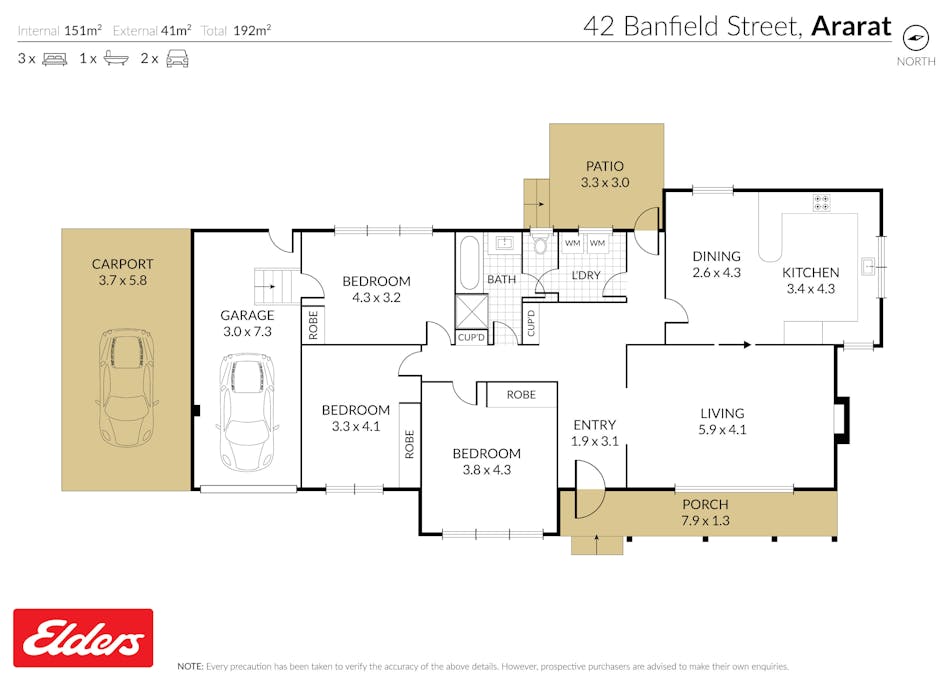 42 Banfield Street, Ararat, VIC, 3377 - Floorplan 1