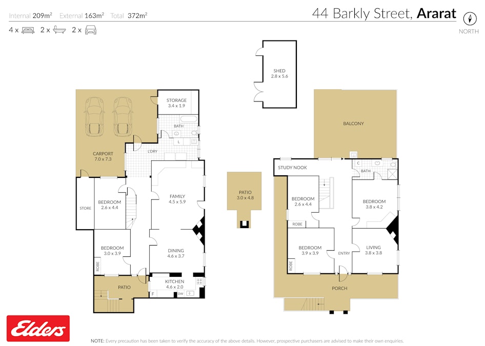 44 Barkly Street, Ararat, VIC, 3377 - Floorplan 1
