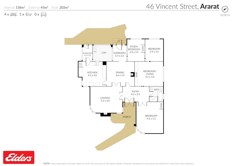 46 Vincent Street, Ararat, VIC, 3377 - Floorplan 1