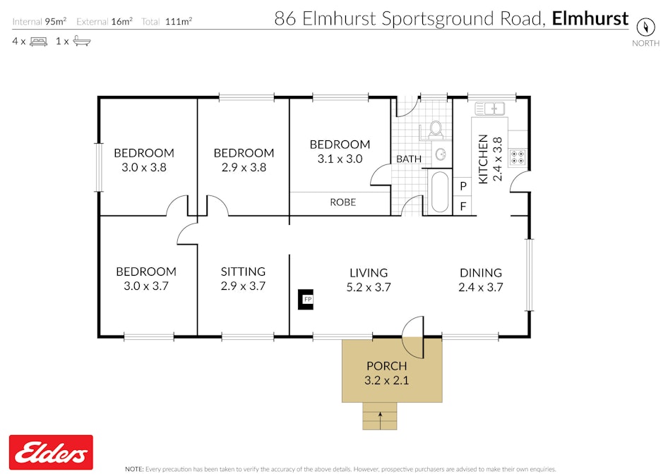 86 Elmhurst Sportsground Road, Elmhurst, VIC, 3469 - Floorplan 1