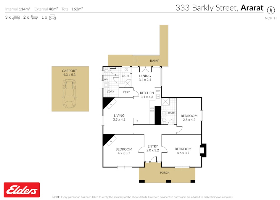 333 Barkly Street, Ararat, VIC, 3377 - Floorplan 1