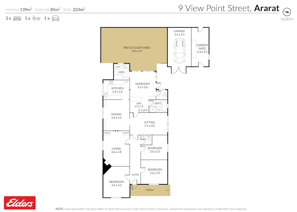 9 View Point Street, Ararat, VIC, 3377 - Floorplan 1