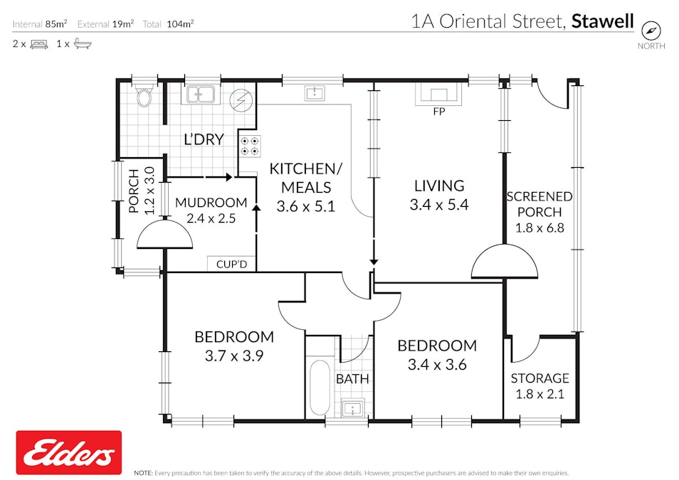 1A Oriental Street, Stawell, VIC, 3380 - Floorplan 1