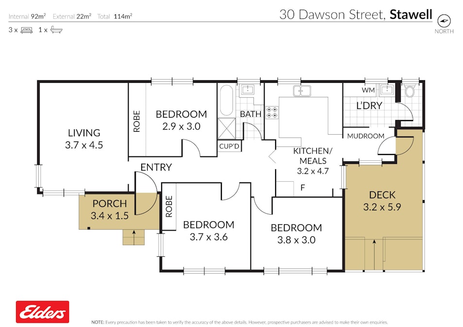 30 Dawson Street, Stawell, VIC, 3380 - Floorplan 1