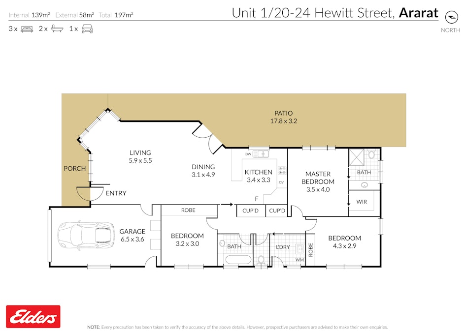 1/20-24 Hewitt Street, Ararat, VIC, 3377 - Floorplan 1