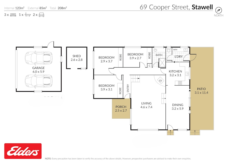 69 Cooper Street, Stawell, VIC, 3380 - Floorplan 1