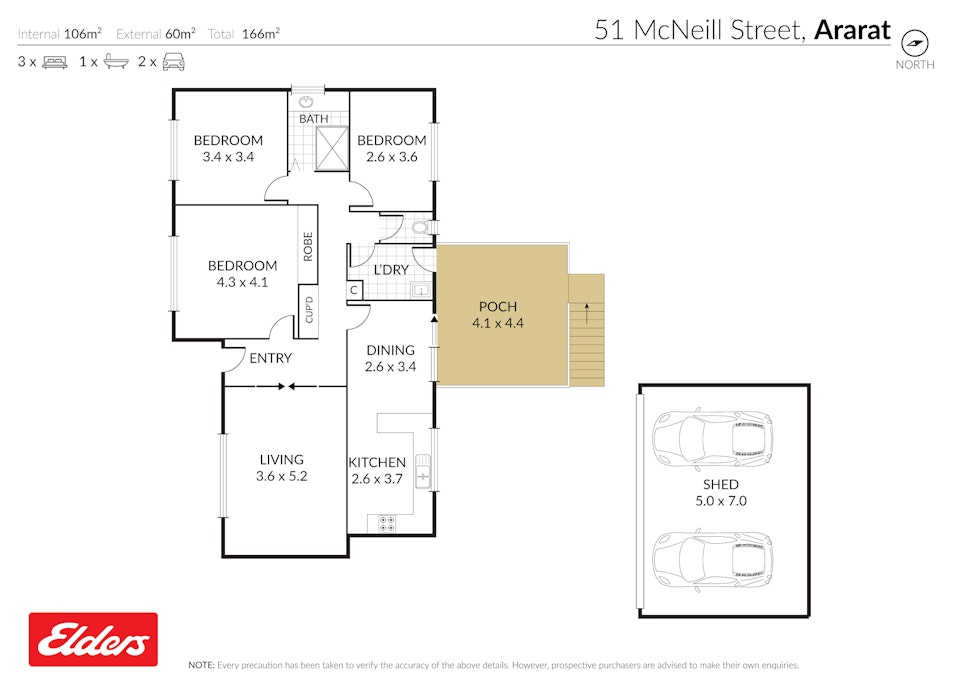 51 Mcneill Street, Ararat, VIC, 3377 - Floorplan 1