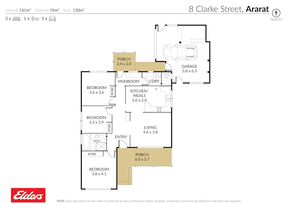 8 Clarke Street, Ararat, VIC, 3377 - Floorplan 1