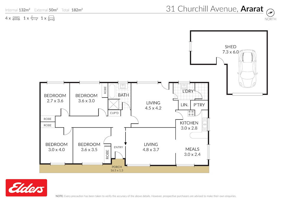 31 Churchill Avenue, Ararat, VIC, 3377 - Floorplan 1