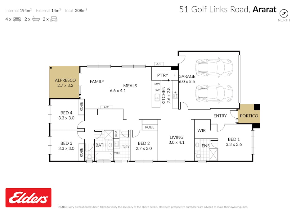 51 Golf Links Road, Ararat, VIC, 3377 - Floorplan 1