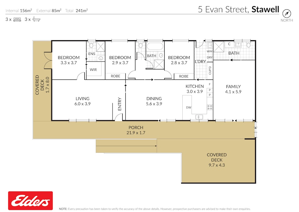 5 Evan Street, Stawell, VIC, 3380 - Floorplan 1