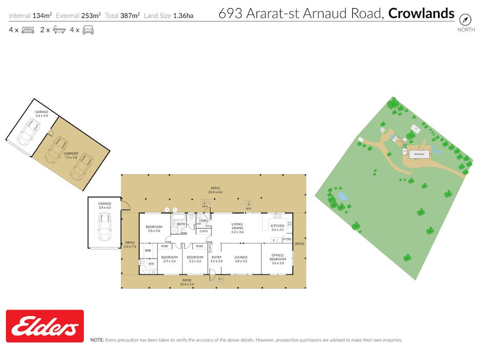 693 Ararat - St Arnaud Road, Crowlands, VIC, 3377 - Floorplan 1