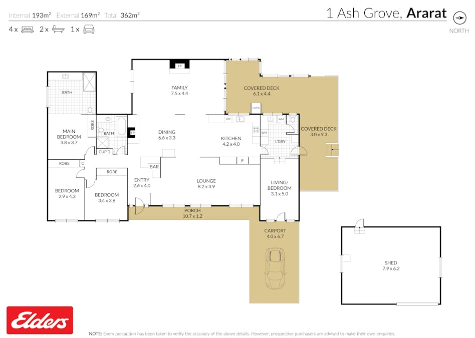 1 Ash Grove, Ararat, VIC, 3377 - Floorplan 1