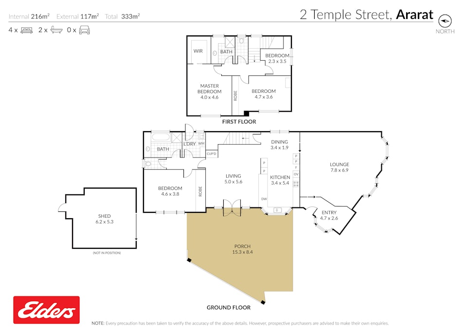 2 Temple Street, Ararat, VIC, 3377 - Floorplan 1