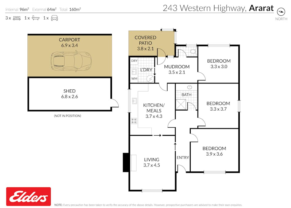 243 Western Highway, Ararat, VIC, 3377 - Floorplan 1