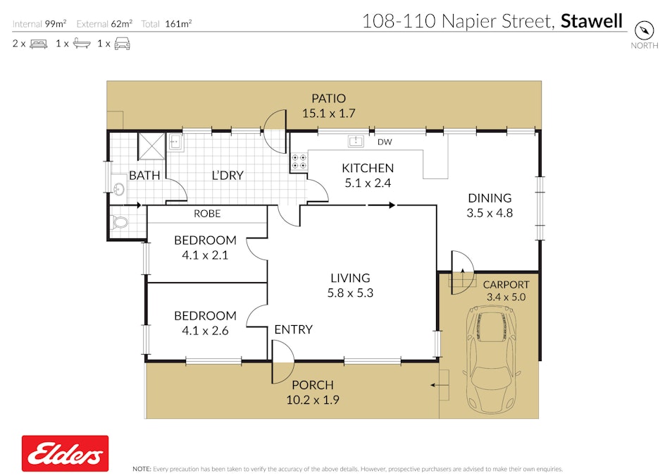 108-110 Napier Street, Stawell, VIC, 3380 - Floorplan 1