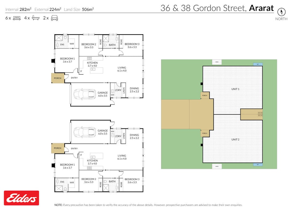 36 and 38 Gordon Street, Ararat, VIC, 3377 - Floorplan 1