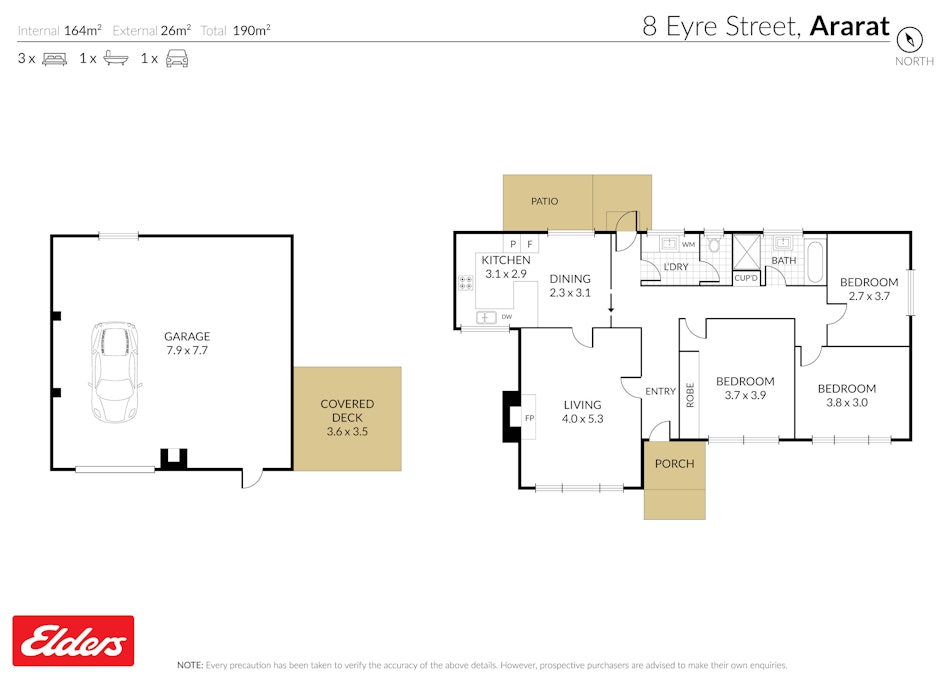 8 Eyre Street, Ararat, VIC, 3377 - Floorplan 1