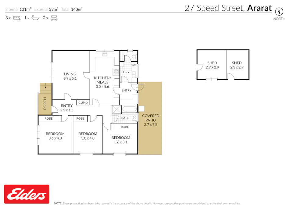27 Speed Street, Ararat, VIC, 3377 - Floorplan 1
