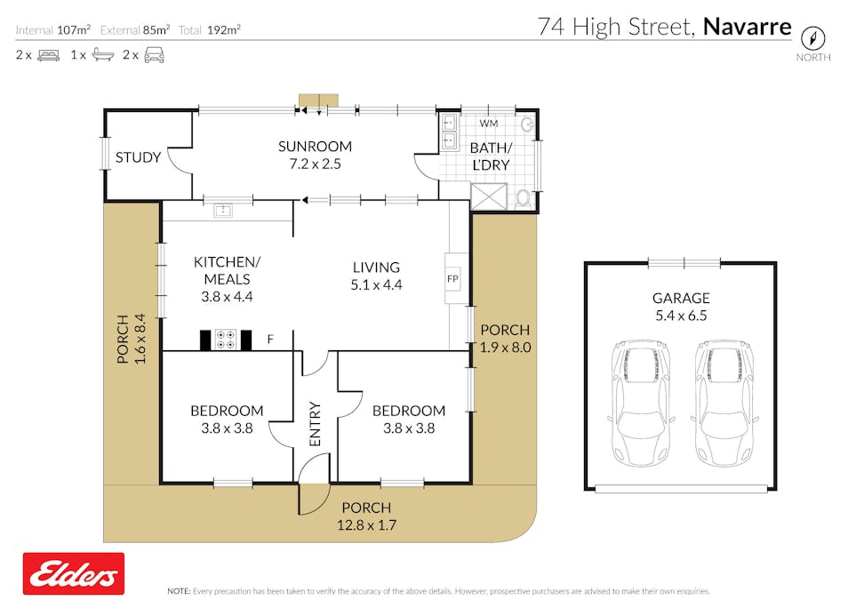 74  High Street, Navarre, VIC, 3384 - Floorplan 1