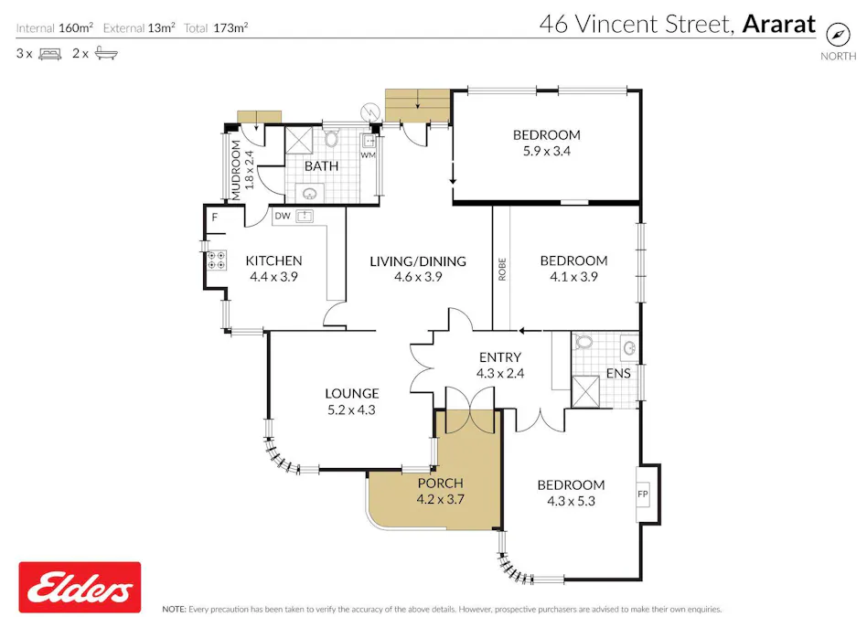 46 Vincent Street, Ararat, VIC, 3377 - Floorplan 1