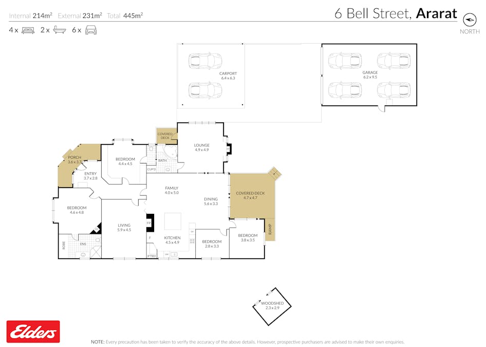 6 Bell Street, Ararat, VIC, 3377 - Floorplan 1
