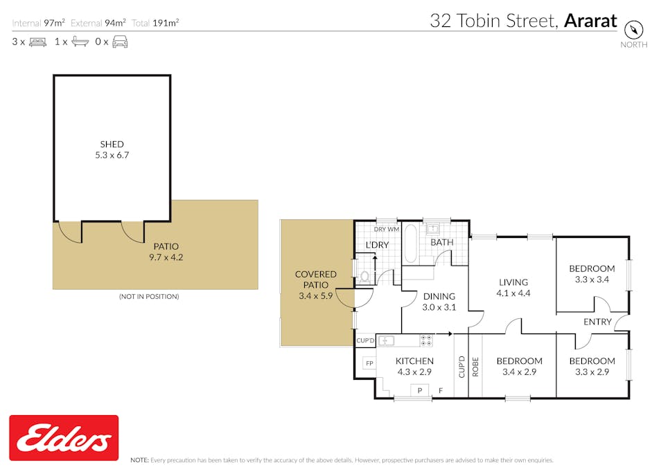 32 Tobin Street, Ararat, VIC, 3377 - Floorplan 1
