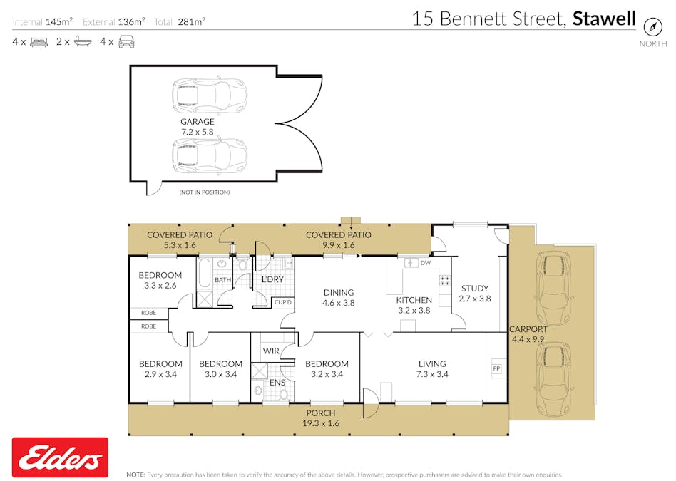 15 Bennett Street, Stawell, VIC, 3380 - Floorplan 1