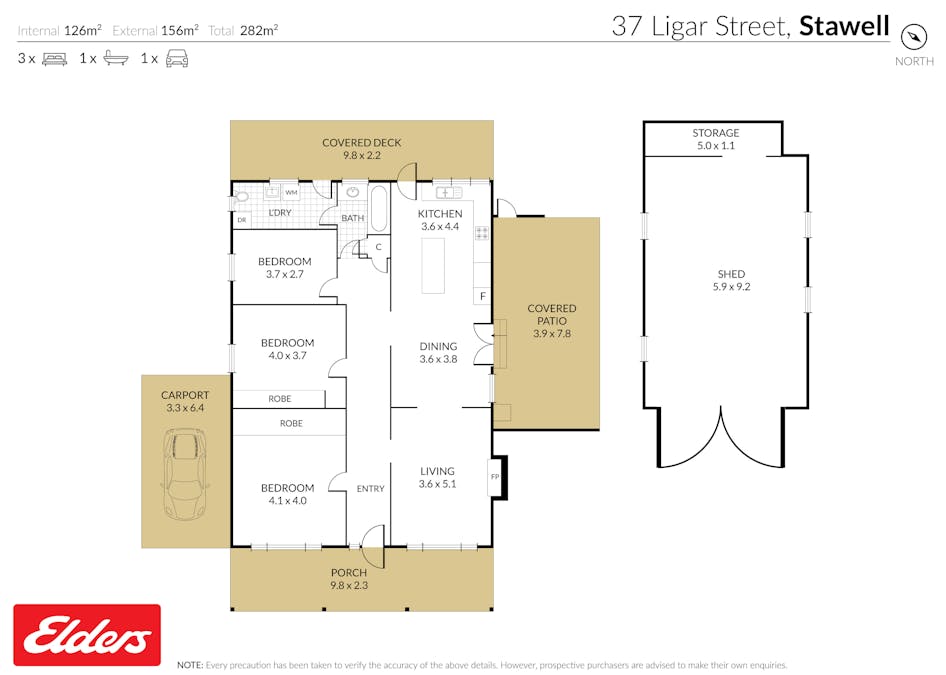 37 Ligar Street, Stawell, VIC, 3380 - Floorplan 1