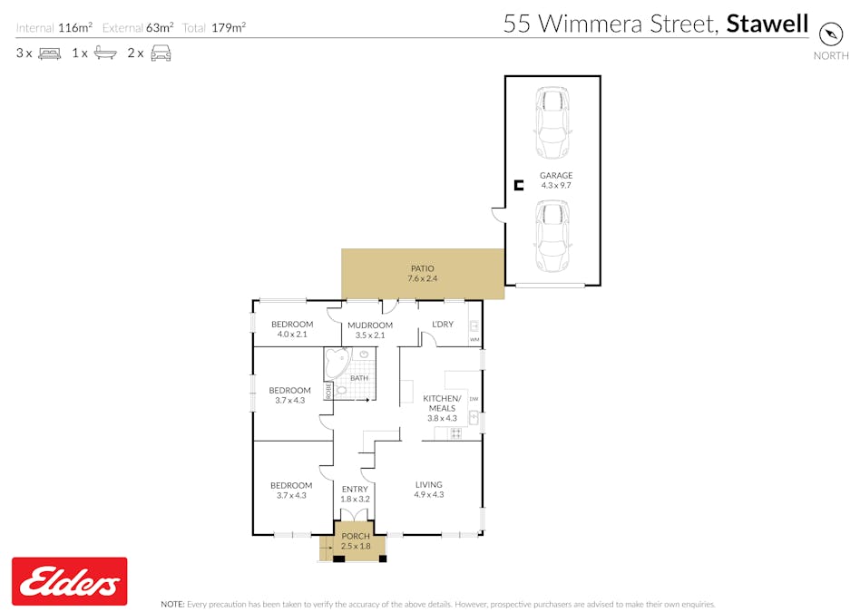 55 Wimmera Street, Stawell, VIC, 3380 - Floorplan 1