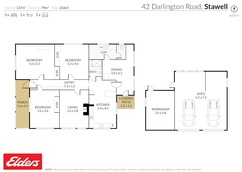 42 Darlington Road, Stawell, VIC, 3380 - Floorplan 1
