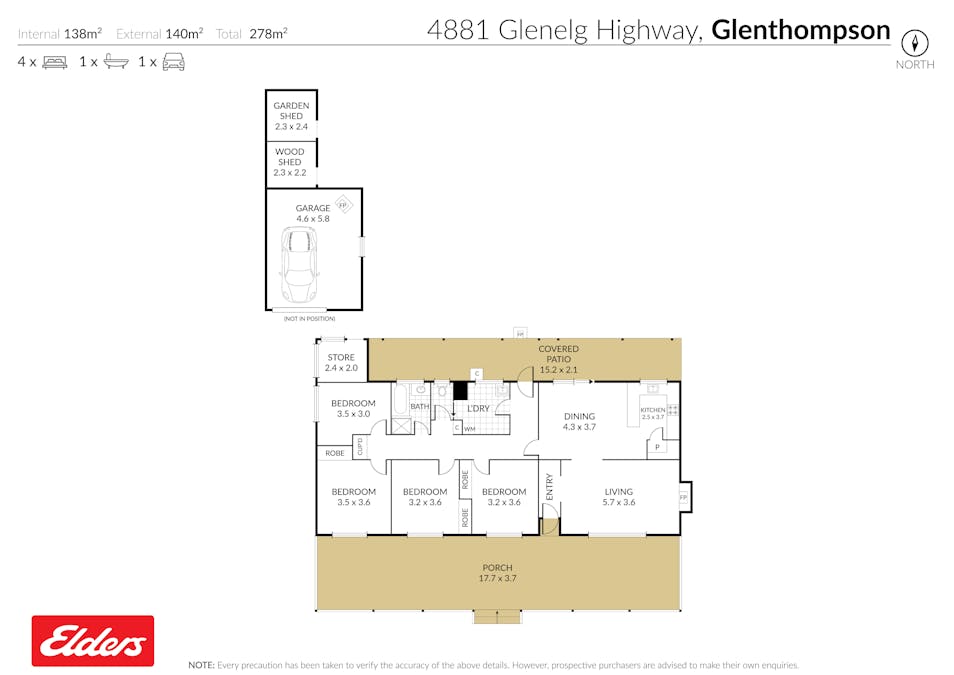 4881 Glenelg Highway, Glenthompson, VIC, 3293 - Floorplan 1
