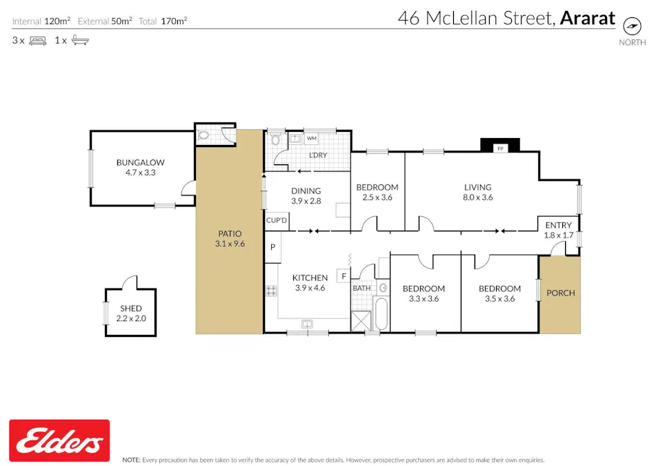 46 McLellan Street, Ararat, VIC, 3377 - Floorplan 1