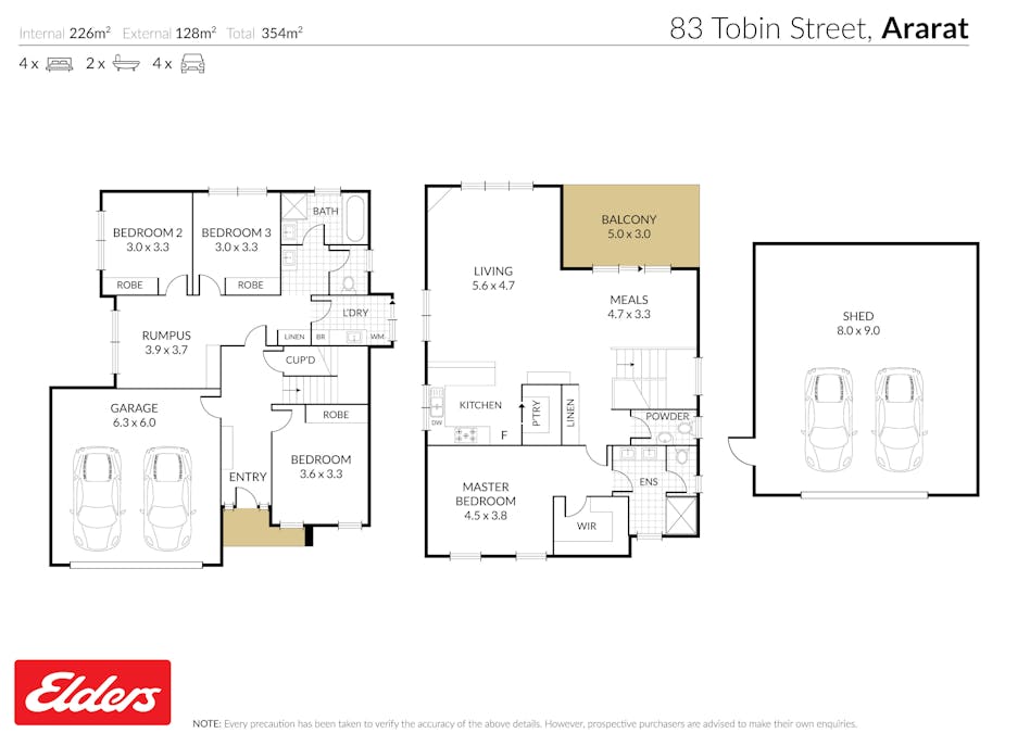 83 Tobin Street, Ararat, VIC, 3377 - Floorplan 1
