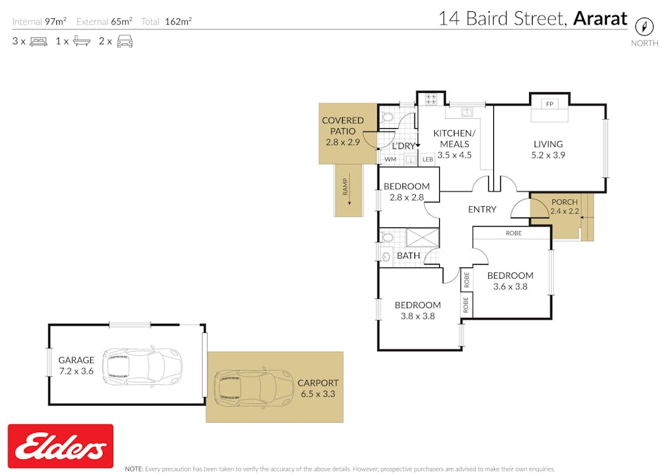 14 Baird Street, Ararat, VIC, 3377 - Floorplan 1